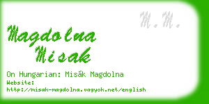 magdolna misak business card