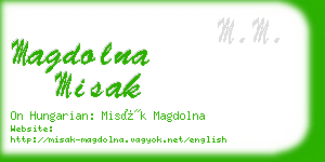 magdolna misak business card